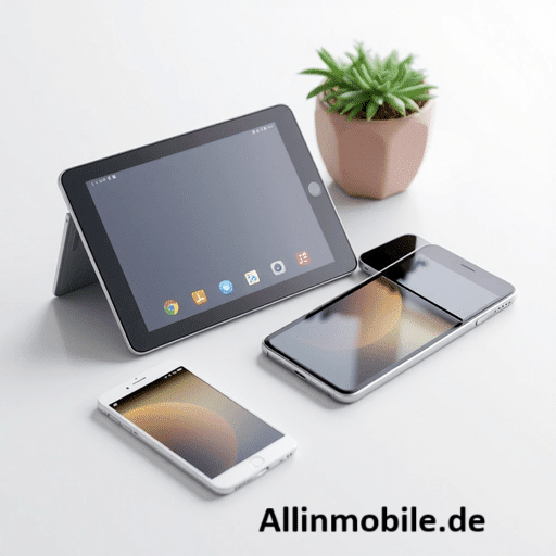 Tablet mit Vertrag